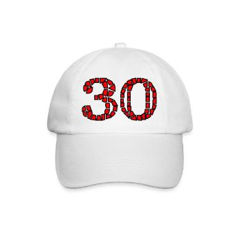JOYEUX ANNIVERSAIRE. HAPPY BIRTHDAY. ANNIVERSAIRE. - Casquette classique - blanc/blanc - Devant