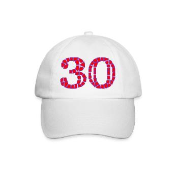 HAPPY BIRTHDAY. JOYEUX ANNIVERSAIRE. ANNIVERSAIRE. - Casquette classique - blanc/blanc - Devant
