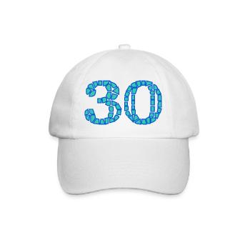 ANNIVERSAIRE. HAPPY BIRTHDAY. JOYEUX ANNIVERSAIRE. - Casquette classique - blanc/blanc - Devant