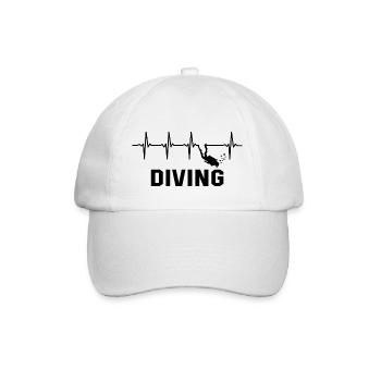 Diving - Baseballkappe - Weiß/Weiß - Vorne