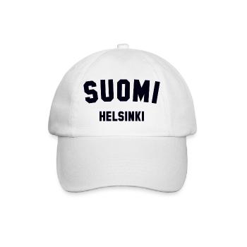 HELSINKI Suomi Finland - Baseballkappe - Weiß/Weiß - Vorne
