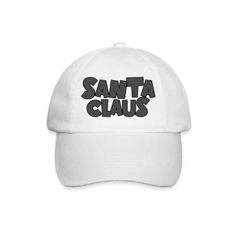 Santa Claus Weihnachten - Baseballkappe - Weiß/Weiß - Vorne