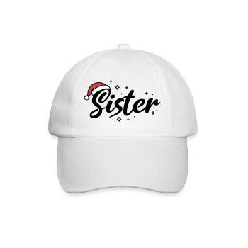 Santa Hat Sister Sister - Baseball Cap - white/white - Front