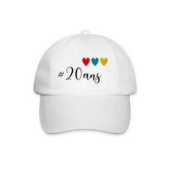 20. 20 YEARS. 20th ANNIVERSARY. 20 YEARS ANNIVERSARY. - Baseball Cap - white/white - Front