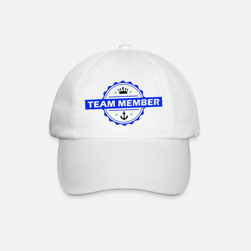 Team Member - Baseballkappe - Weiß/Weiß