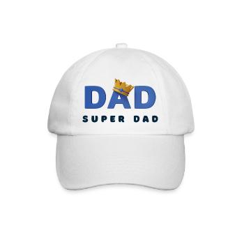 Super Dad - Baseball Cap - white/white - Front