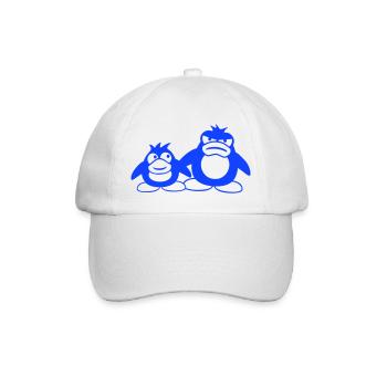 Penguin Two Friends 2 Team Big Brother Angry - Baseball Cap - white/white - Front
