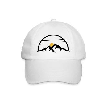 Minimal Golden Arc Sun - Baseball Cap - white/white - Front