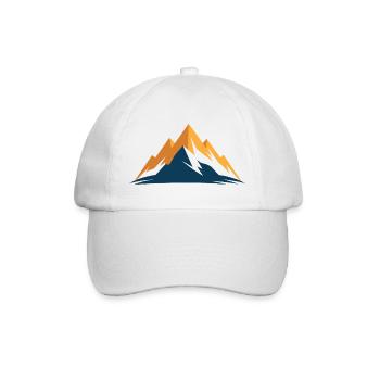 Montagnes - Casquette classique - blanc/blanc - Devant