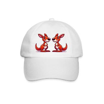 Kangaroos Comic - Baseball Cap - white/white - Front