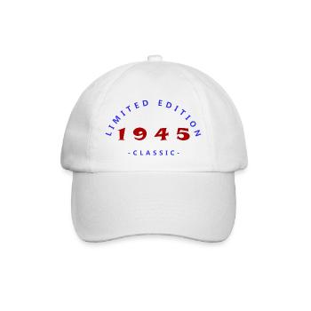 1945, Limited Edition - Baseball Cap - white/white - Front