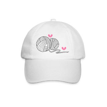 Tricot Tricot Crochet Tricoteur - Casquette classique - blanc/blanc - Devant