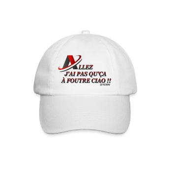 J ai pas qu'ca à foutre ciao !! - Casquette classique - blanc/blanc - Devant