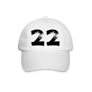 22 - Baseball Cap - white/white - Front