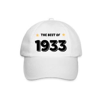 Das Beste von 1933 - Baseballkappe - Weiß/Weiß - Vorne