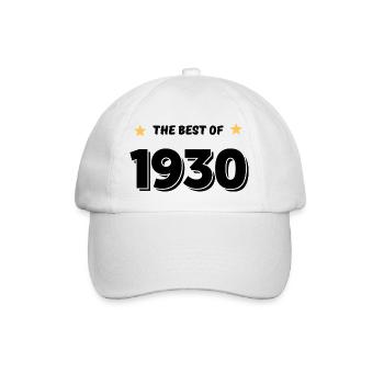 Das Beste von 1930 - Baseballkappe - Weiß/Weiß - Vorne