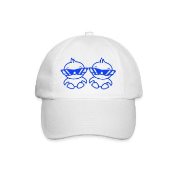 2 Birds Sunglasses Cool Sitting Two Friends Crew - Baseball Cap - white/white - Front