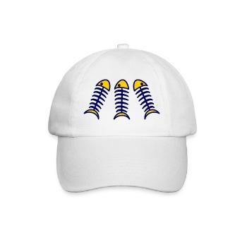 SARDINE. FISH. APRIL FOOL. EASTER. SEA - Baseball Cap - white/white - Front