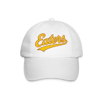 Eaters (Vintage Flowing Baseball Typography ) - Casquette classique - blanc/blanc - Devant