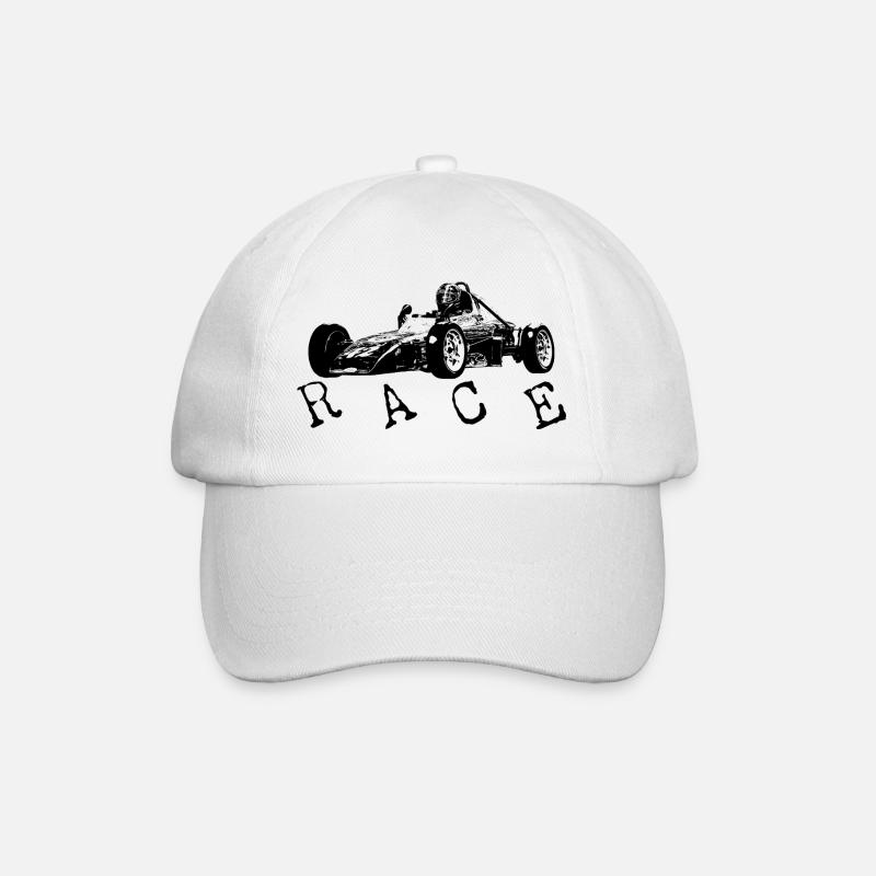 Race - Baseball Cap - white/white