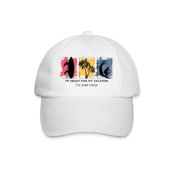 I AM READY FOR MY VACATION THE SURF CREW - Baseball Cap - white/white - Front