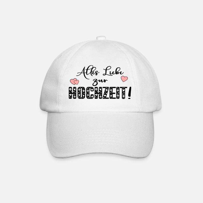 ALLES LIEBE ZUR HOCHZEIT - Baseballkappe - Weiß/Weiß