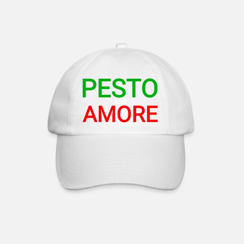 Pesto Amore - Baseballkappe - Weiß/Weiß