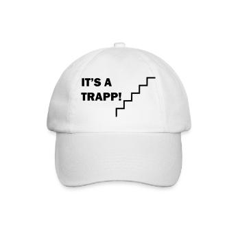 Es ist eine Treppe - Baseballkappe - Weiß/Weiß - Vorne