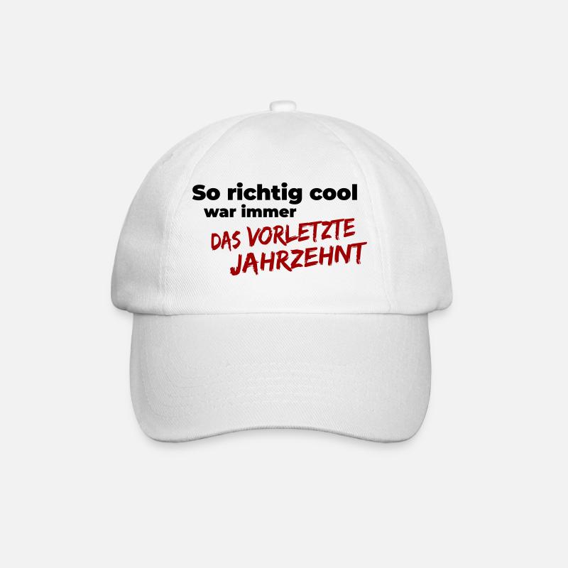 das vorletzte Jahrzehnt - Baseballkappe - Weiß/Weiß