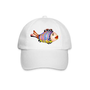 poisson - Casquette classique - blanc/blanc - Devant