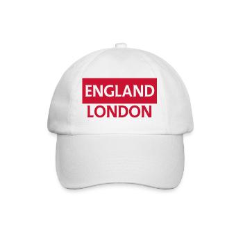 Englischer Fußball unterschreibt beim Club London - Baseballkappe - Weiß/Weiß - Vorne