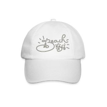 Summer Beach Crew Logo - Baseball Cap - white/white - Front