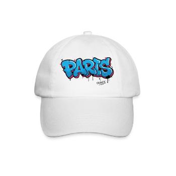 Art graphique de la ville de Paris de style graffiti - Casquette classique - blanc/blanc - Devant