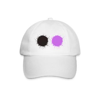Black Purple - Baseball Cap - white/white - Front