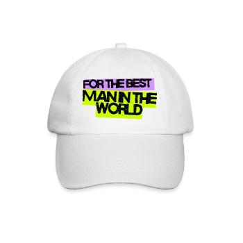Pour le meilleur homme du monde - Casquette classique - blanc/blanc - Devant
