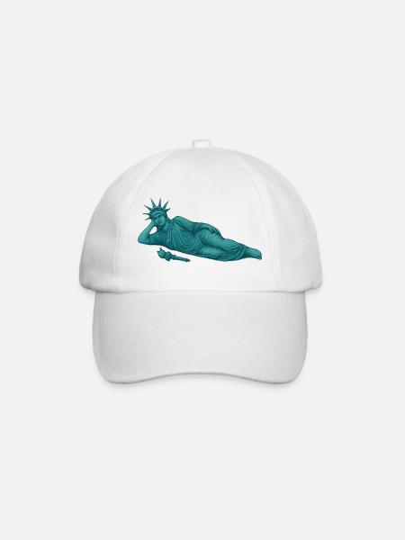 Statue de la Liberté inclinable – Chill Vintage Graphi - Casquette classique - blanc/blanc