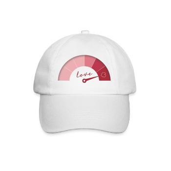 Love Meter – Birthday Edition - Baseball Cap - white/white - Front