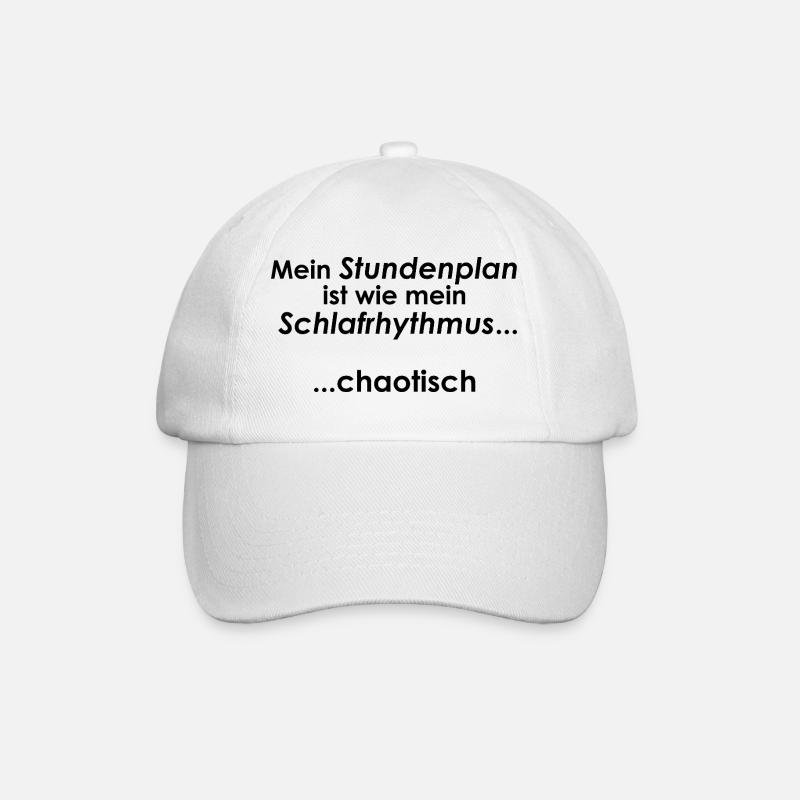 University Saying "Sleep Rhythm" Gift, Students - Baseball Cap - white/white