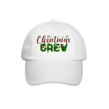 Christmas Crew Holiday Pattern - Baseball Cap - white/white - Front
