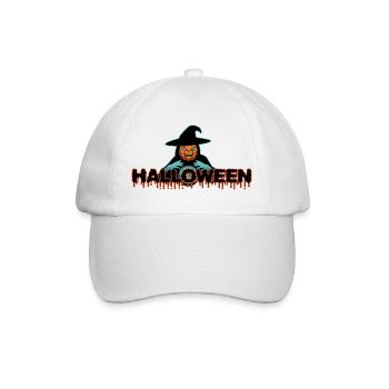 Kürbis Hexe Fluid Halloween - Baseballkappe - Weiß/Weiß - Vorne