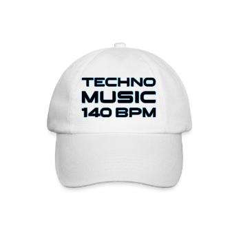 Techno Neon 140 BPM - Casquette classique - blanc/blanc - Devant