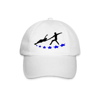 Eiskunstlauf - Baseballkappe - Weiß/Weiß - Vorne