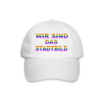 Wir sind das Stadtbild - Baseballkappe - Weiß/Weiß - Vorne