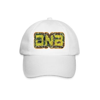 DNB Camo Glyphs Neon - Baseball Cap - white/white - Front