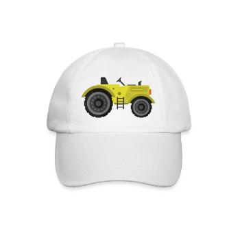tractor - Baseball Cap - white/white - Front