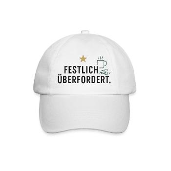 Festlich überfordert - Baseballkappe - Weiß/Weiß - Vorne