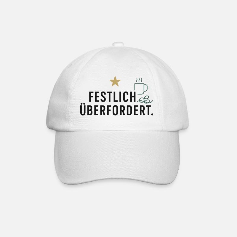 Festlich überfordert - Baseballkappe - Weiß/Weiß