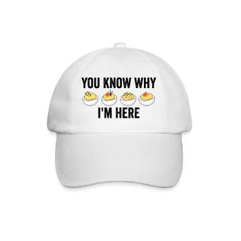 Vous savez pourquoi je suis ici : l’évier de Thanksgiving - Casquette classique - blanc/blanc - Devant