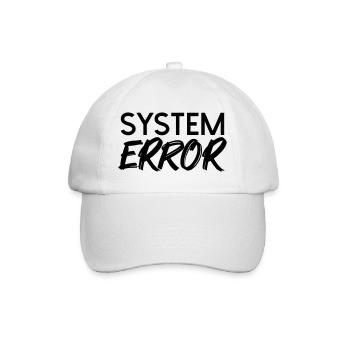 System failure - Baseball Cap - white/white - Front