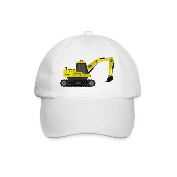 Excavator - Baseball Cap - white/white - Front